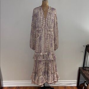 Alexis Rain chiffon Maxi Dress